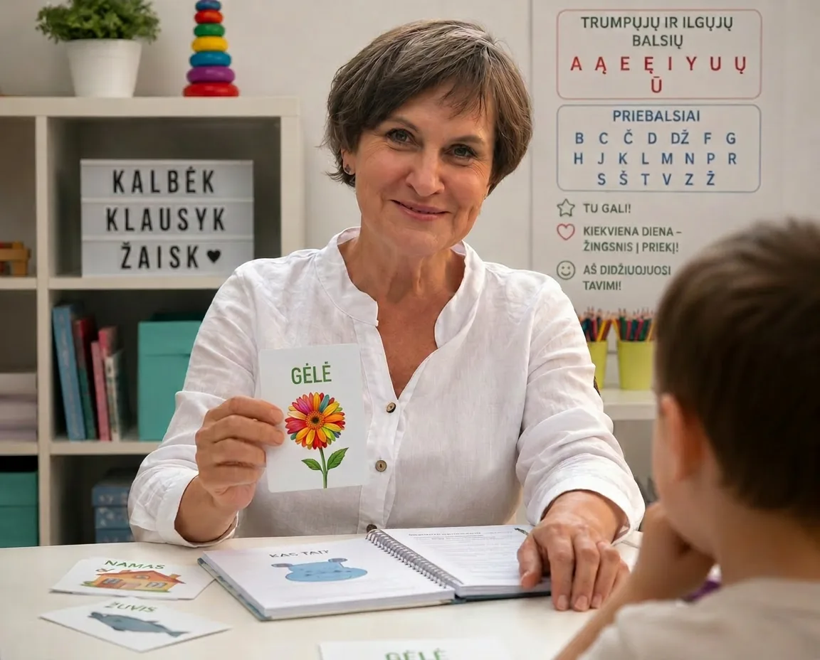 Logopedė ekspertė Milita Akambakienė, kalbos terapija vaikams Kaune